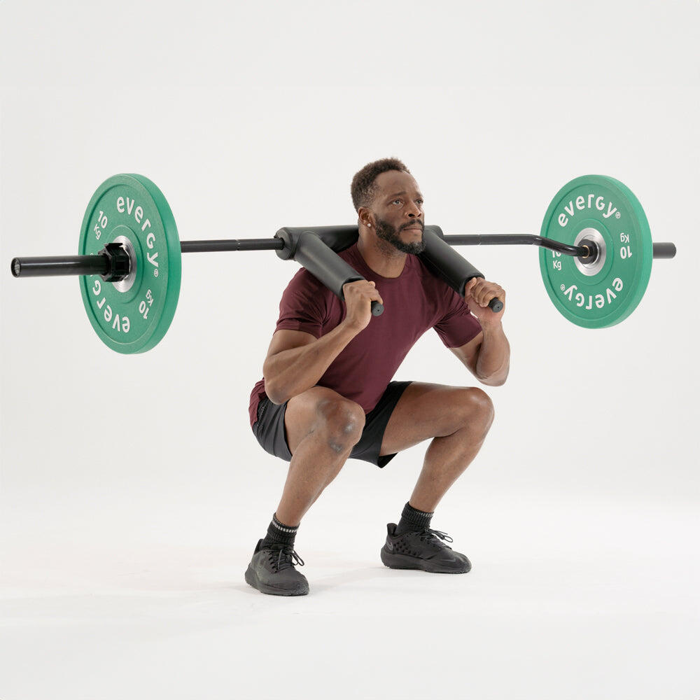 Slim safety squat bar evergy barra olímpica squat 2/7