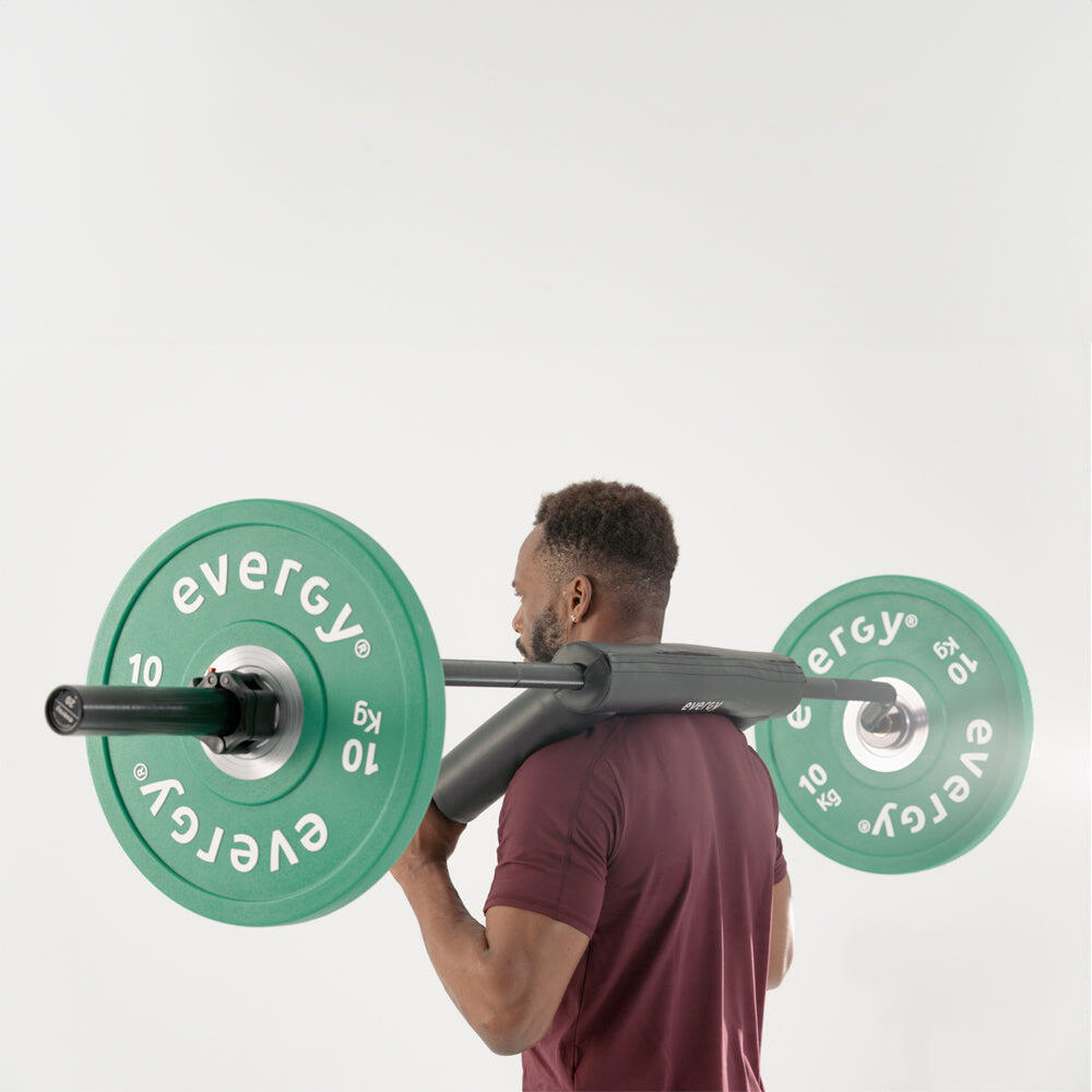 Slim safety squat bar evergy barra olímpica squat 4/7