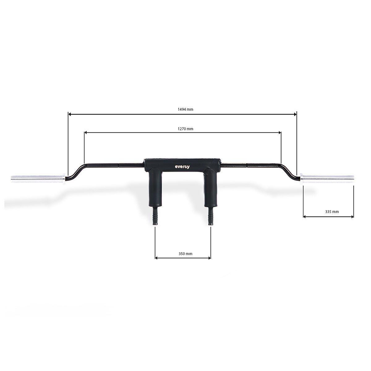 Slim safety squat bar evergy barra olímpica squat 6/7