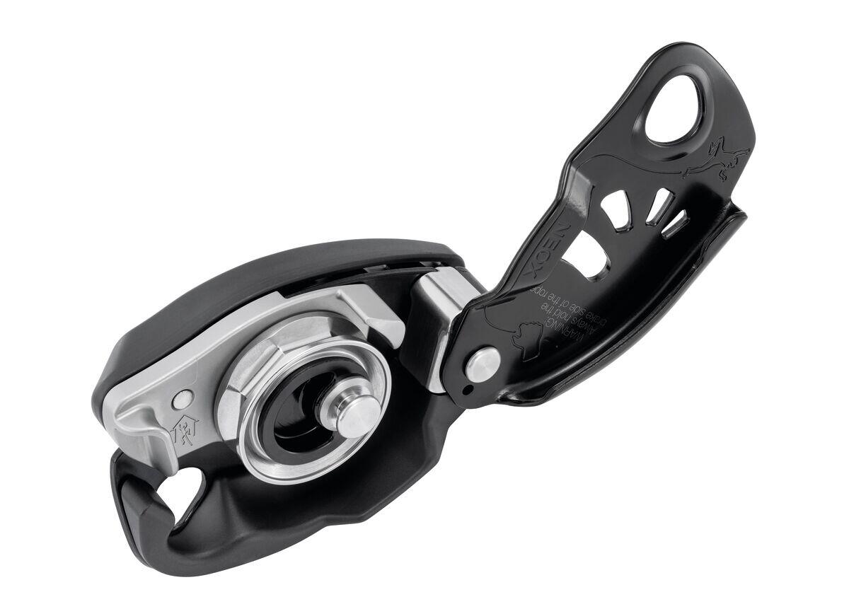 Petzl NEOX assureur-descendeur noir, came roue intégrée, poignée 3:1 (8,5–11 mm) 4/7