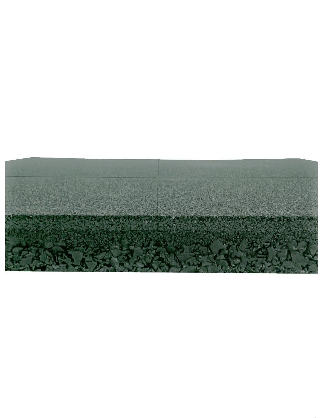 Loseta de Caucho Maciza Profesional | 1x JARDIN202 Verde 20 mm - Con cruceta 5/5