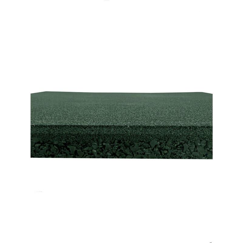 Loseta de Caucho Maciza Profesional | 50 JARDIN202 Verde 40 mm - Pack 2 uds