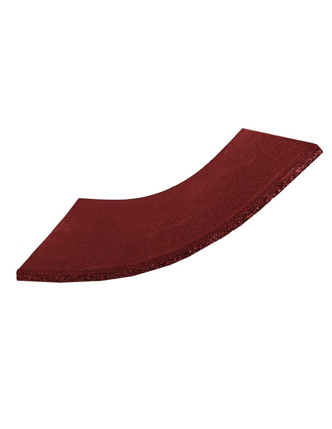 Loseta de Caucho Maciza Profesional | 1x JARDIN202 Roja 20 mm - Sin cruceta 4/5