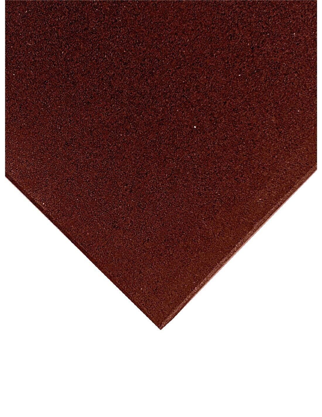 Loseta de Caucho Profesional Grano Fino 50x50cm - Roja - JARDIN202 1/5
