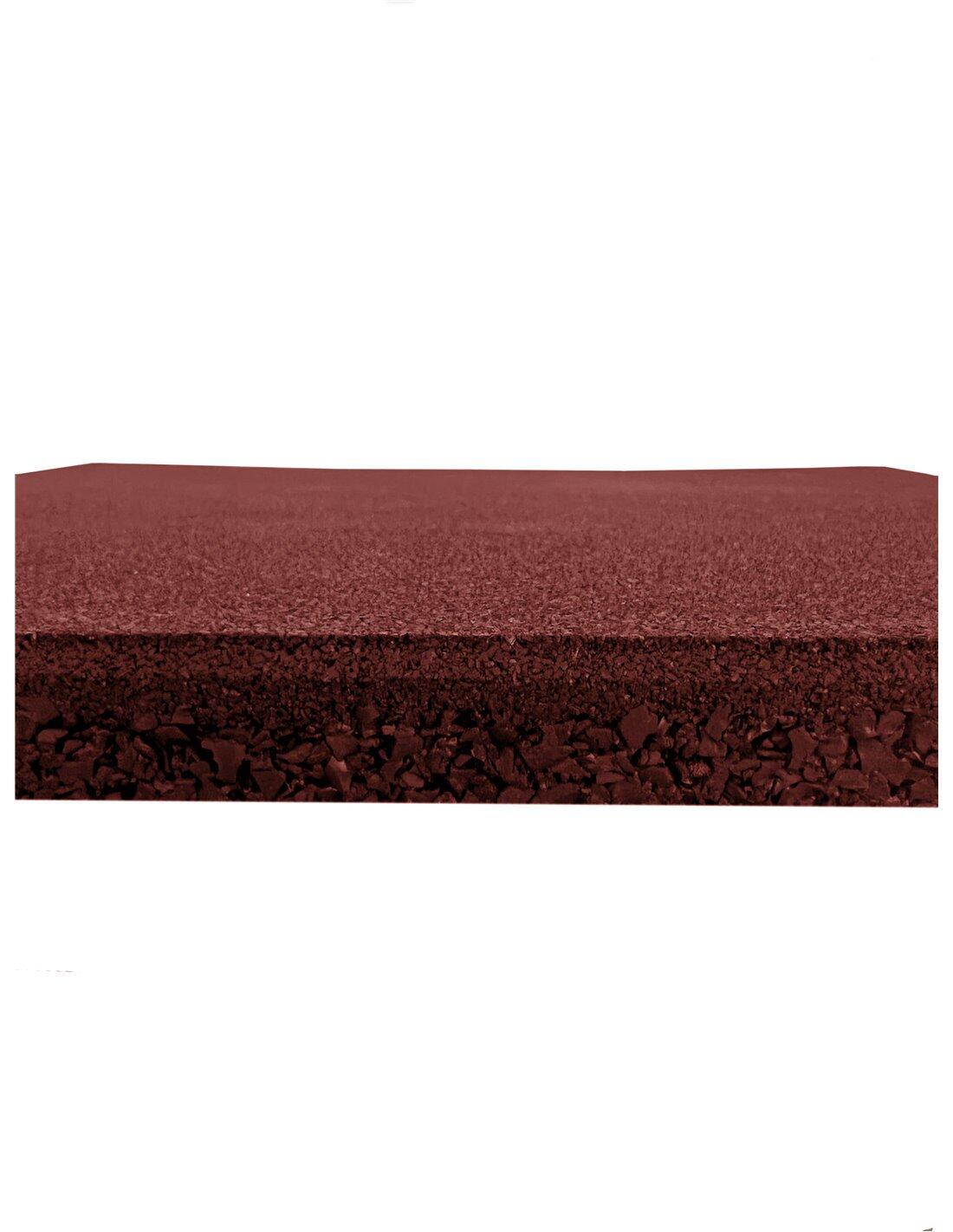 Loseta de Caucho Maciza Profesional | 50 JARDIN202 Roja 20 mm - Pack 8 uds 5/5