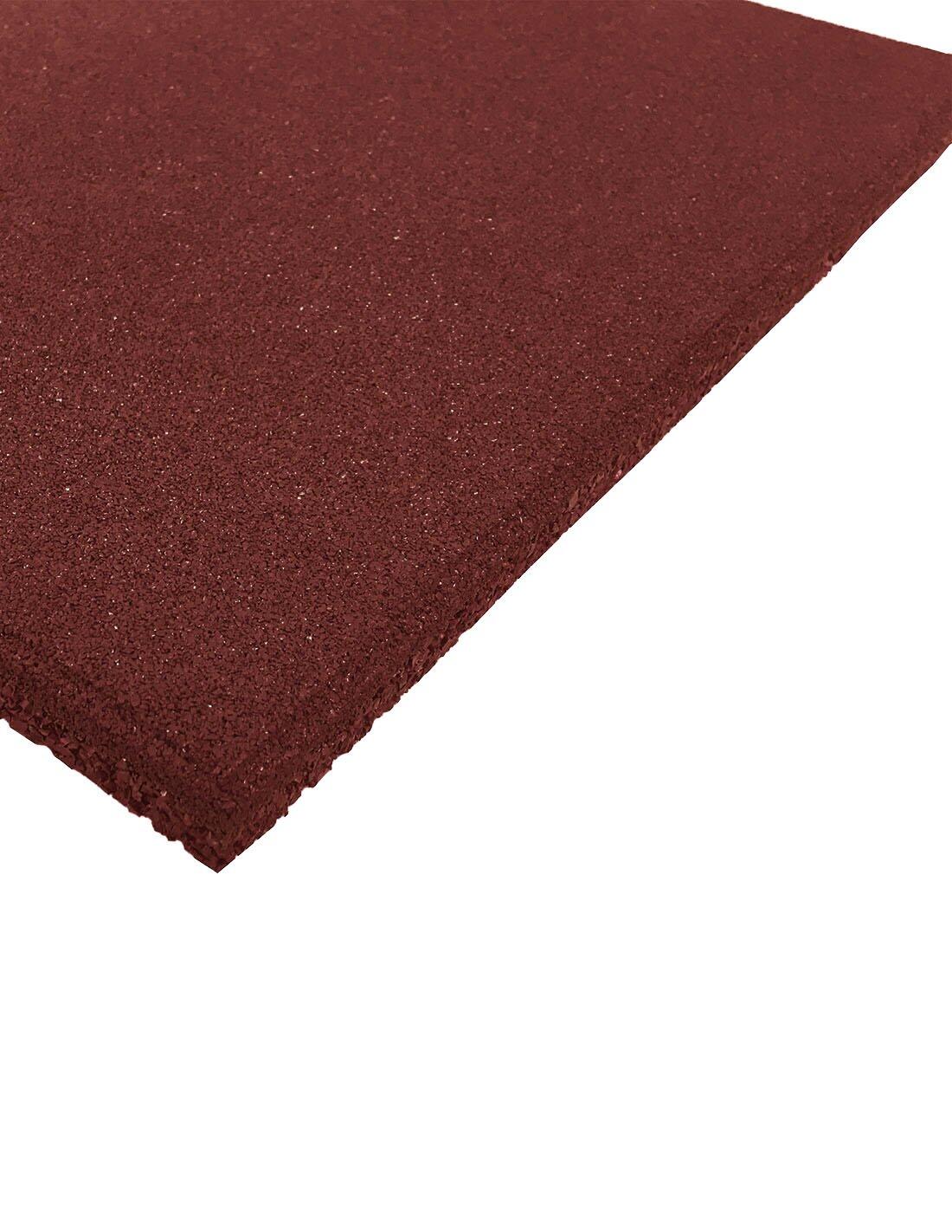 Loseta de Caucho Maciza Profesional | 50 JARDIN202 Roja 20 mm - Pack 8 uds 3/5