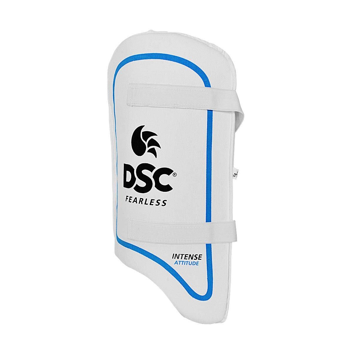 DSC Intense Attitude Cricket Thigh Pad | Farbe: Weiß, Blau | Herren Rechtshänder 2/5