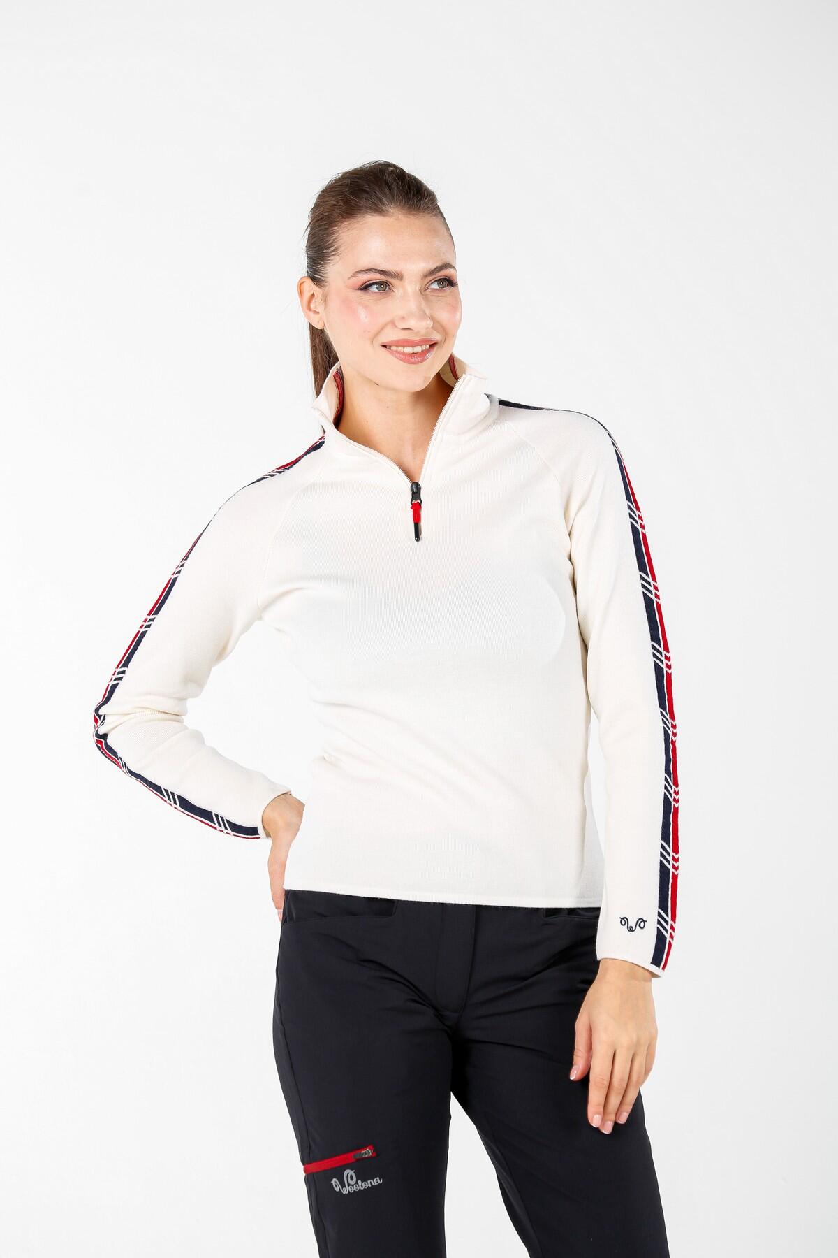 Sweter turystyczny damski Woolona 100% Merino 2/7