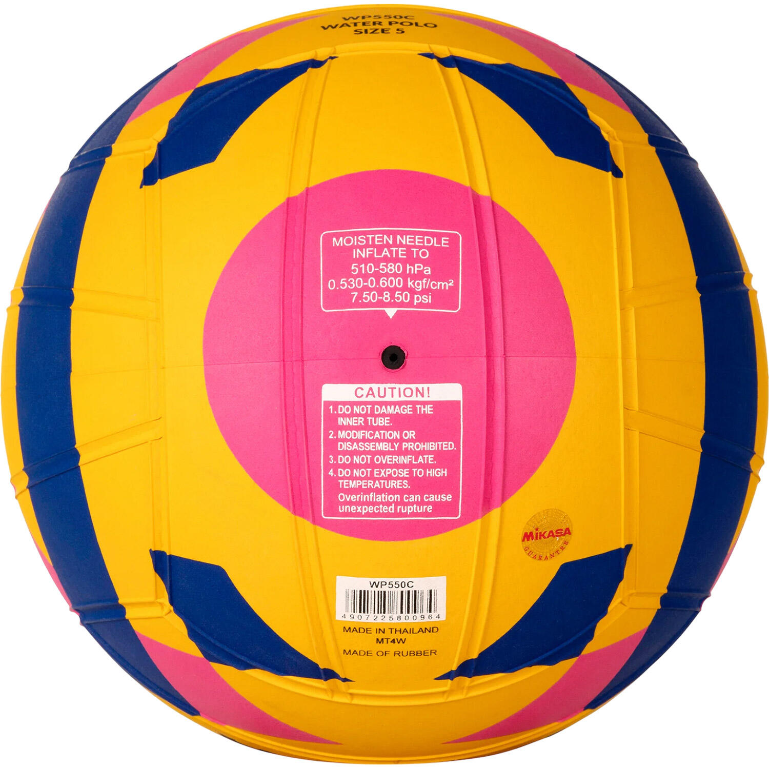 Wasserball Herren Größe 5 Wasserball Unisex Gelb-Blau-Pink 5/6