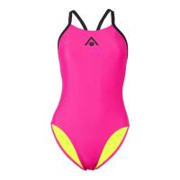 Maiô Aqua Sphere Essentials com Costas Largas - Rosa Claro/Preto - Tamanho 42 4/6