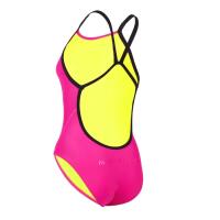 Maiô Aqua Sphere Essentials com Costas Largas - Rosa Claro/Preto - Tamanho 42 5/6