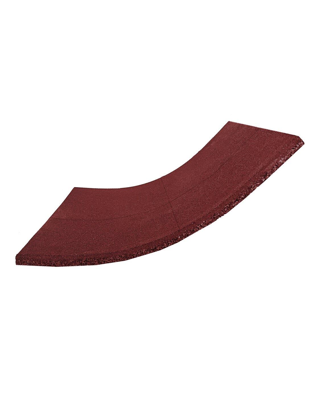 Loseta de Caucho Maciza Profesional | 1x JARDIN202 Roja 20 mm - Con cruceta 4/5