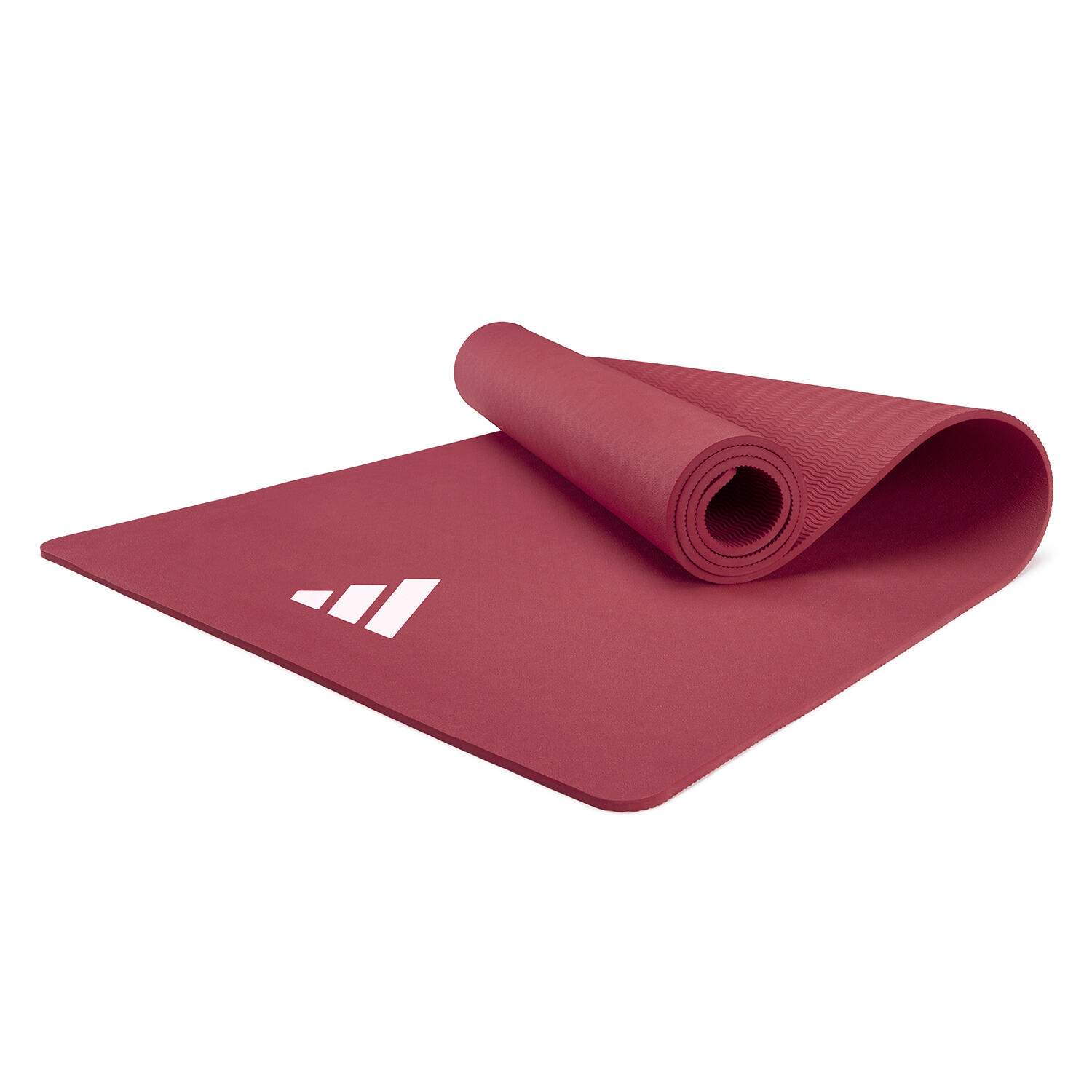 Fitness- und Yogamatte, 8 mm, Dunkelrot 3/5