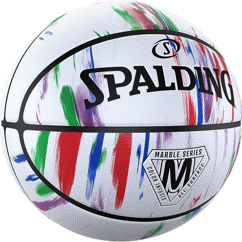 Spalding Basketball Marble Bílý