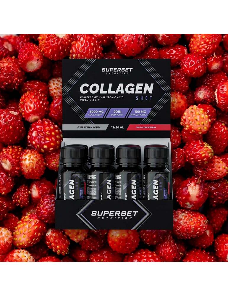 Colágeno - Collagen Shot (12x60ml) - Fresa Silvestre 6/7