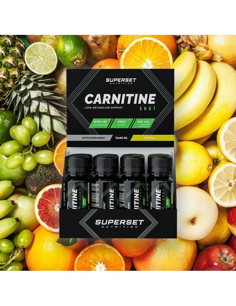 L-carnitine | Carnitine Shot (12x60ml) | Tropical 6/7