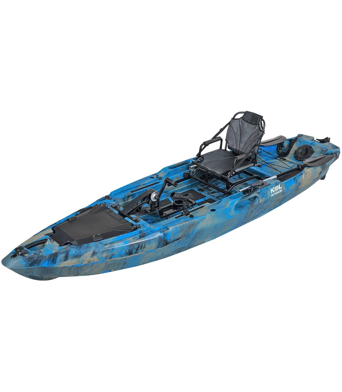 KOL OUTDOOR Caiaque de pesca a pedal MEGALODON (371x96,5 cm)