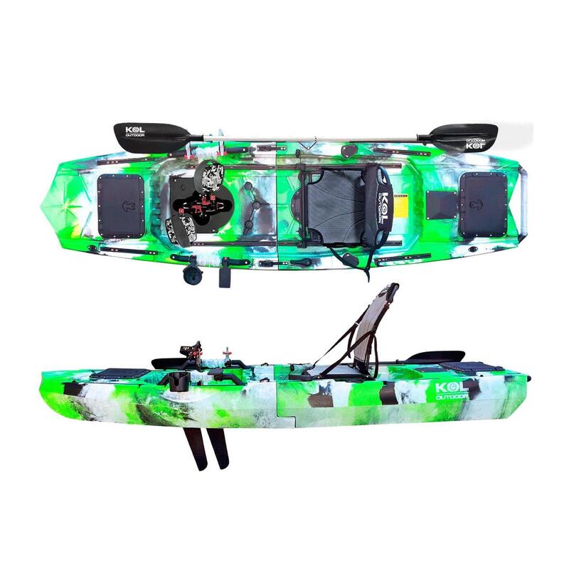 Kayak modular a pedales EVO ONE Verde Camo (290x81 cm)