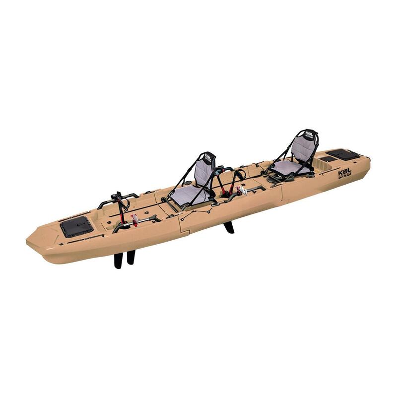 Kayak doble modular a pedales EVO TWO Sand (420x81 cm)