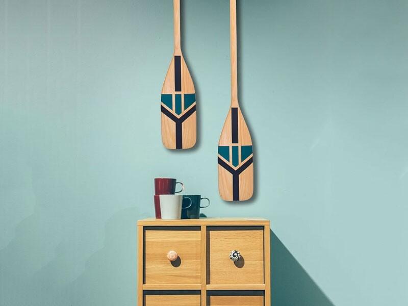 Mini Pagaj John Paddle Ozdoba Kolorowy Malowany 110 cm WZ3 110 cm 5/7