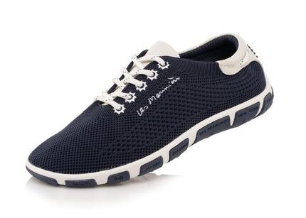 Chaussures - Tennis - Femme - Tennis toile, talon 25 mm - JAZARIA - Bleu