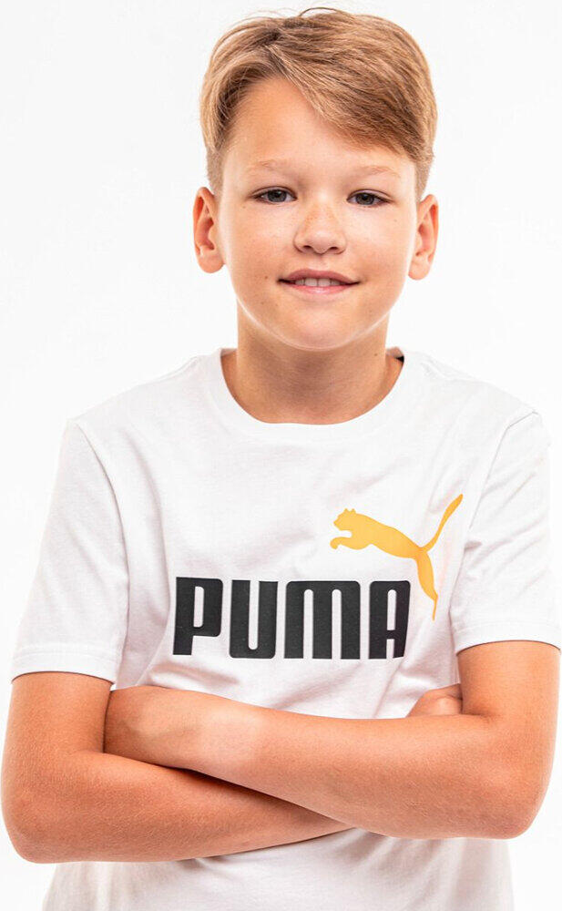 Maglia a maniche corte Puma Ess+ 2 Col Logo per unisex ragazzi 3/3