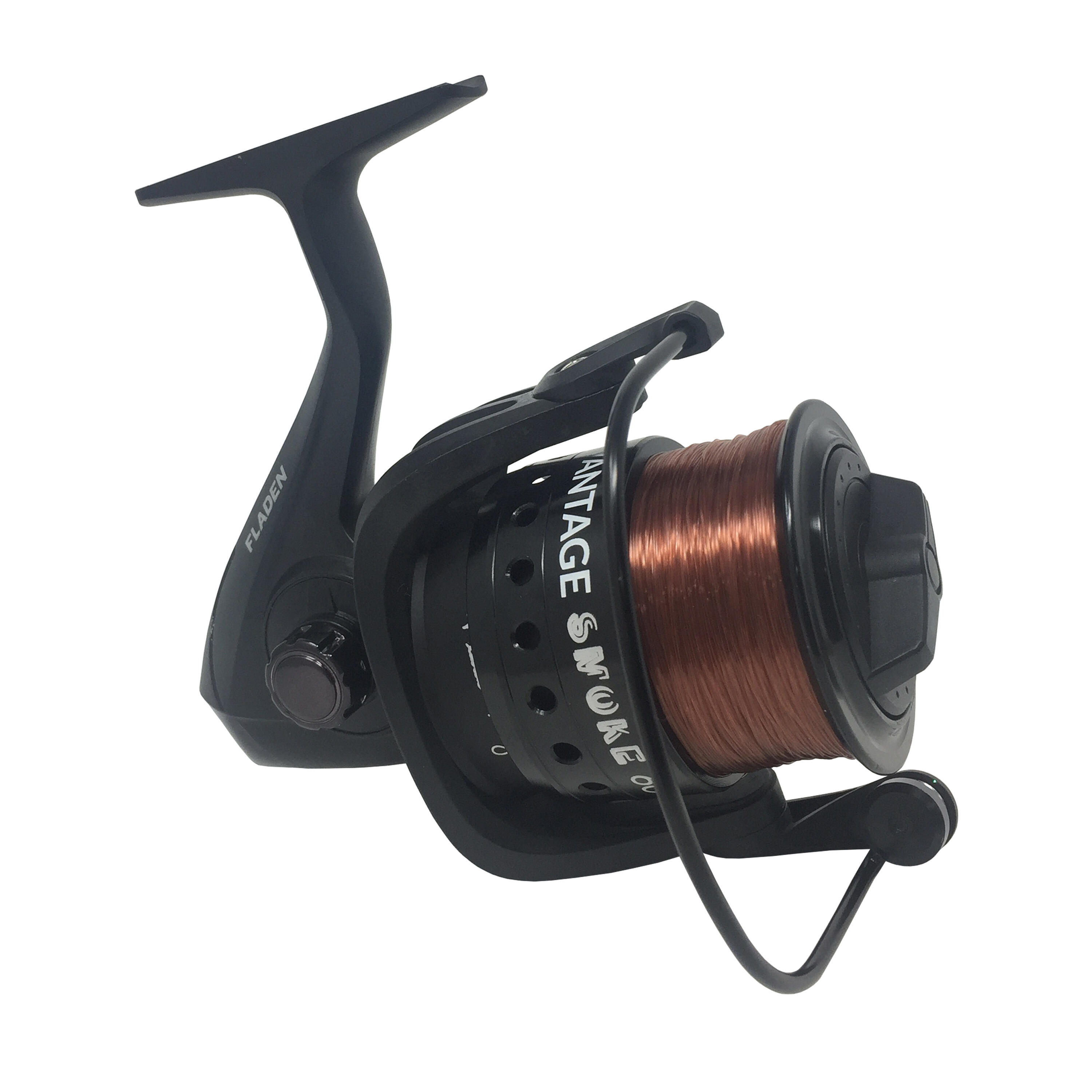 VANTAGE Smoke Front Drag Fixed Spool Reel - 3+1bb IAR - Spare Spool + Line-On 3/4