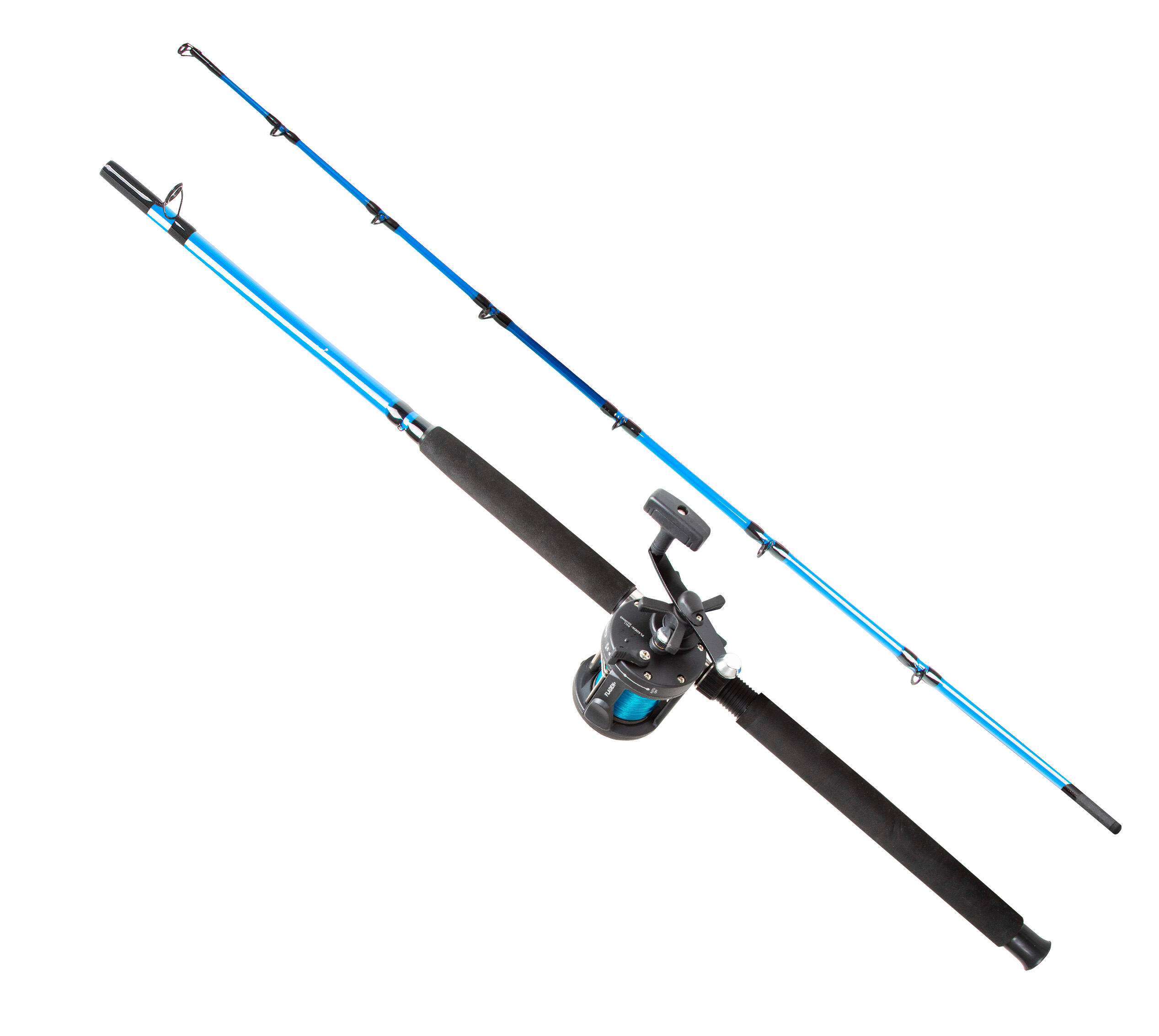 FLADEN FISSION 2pc 1.8m 30-40lb Boat Rod & Reel Combo