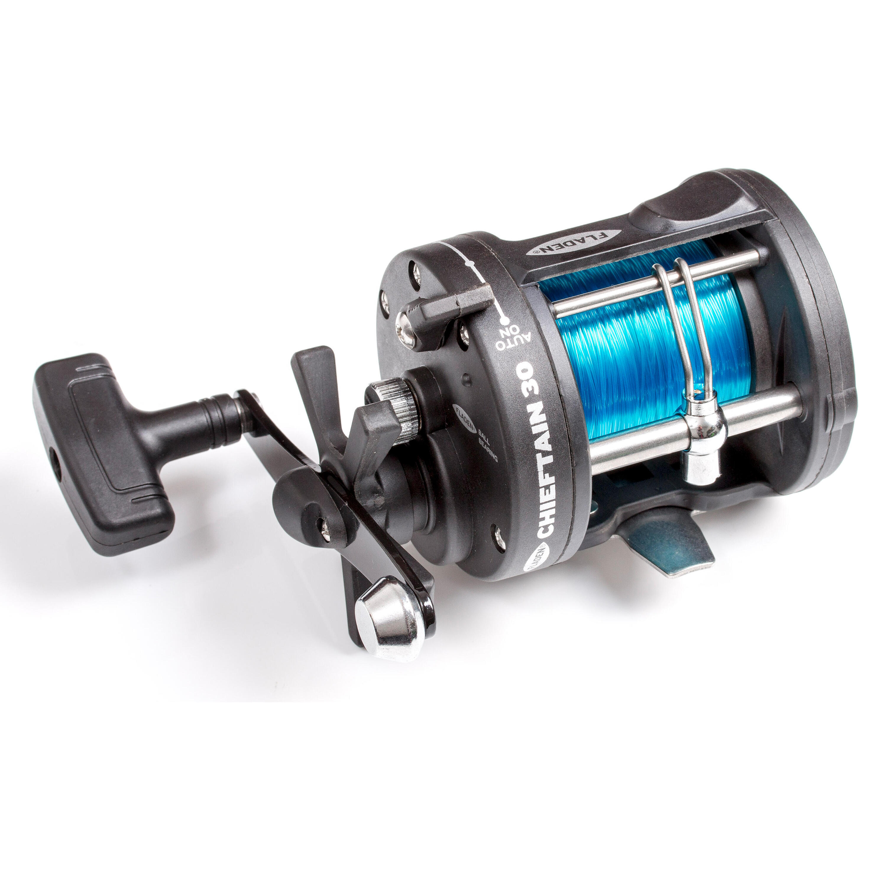 FLADEN CHIEFTAIN 30L Multiplier Boat Reel  with line-on
