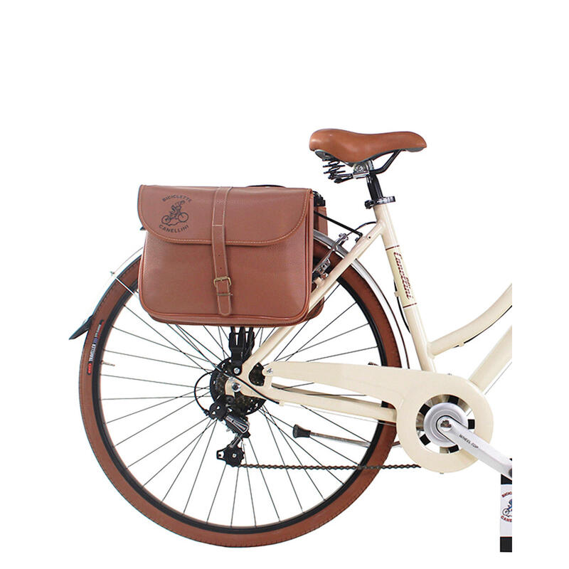 Bici da città Dolce Vita by Canellini donna con borse e cesto - Beige