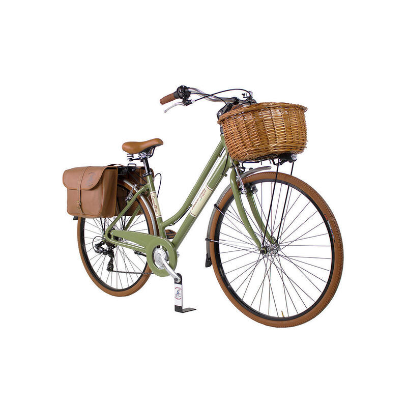 Bicicletă de oraș Dolce Vita by Canellini OLDSTYLE damă cu genți și coș