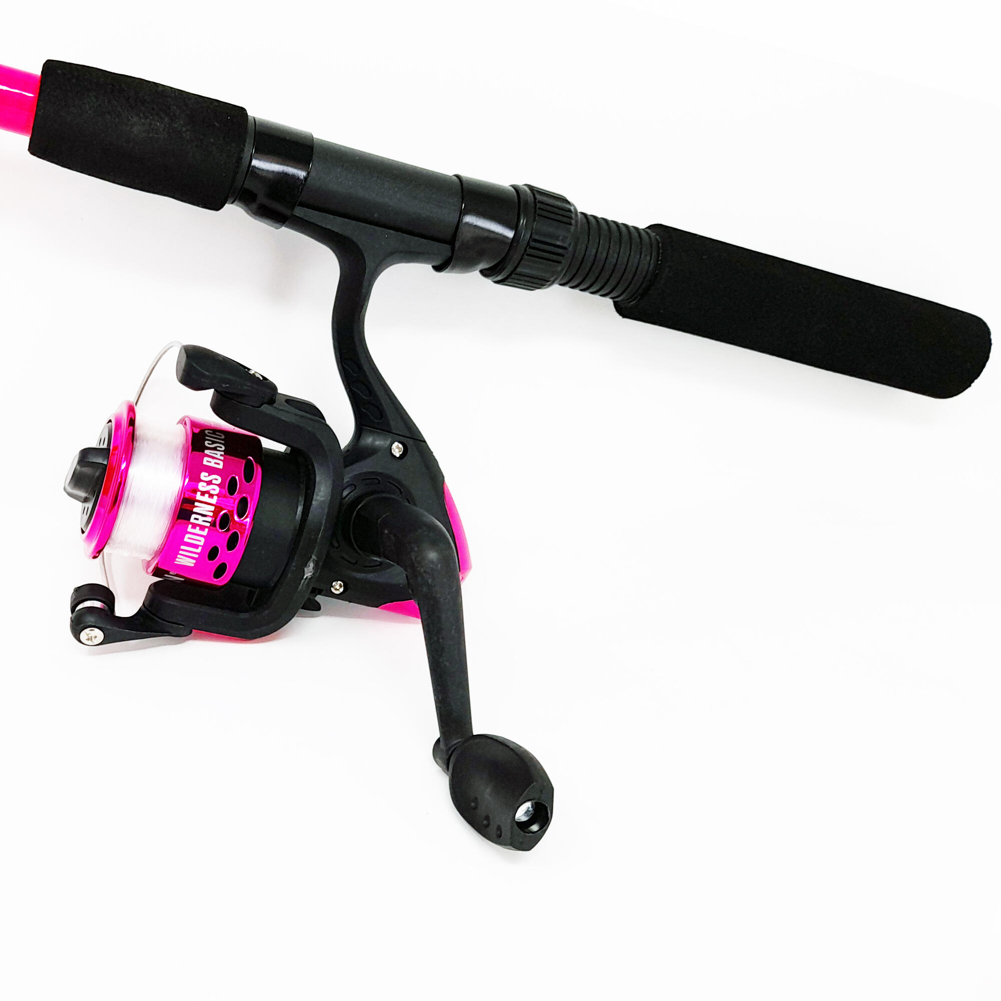 Pink Penn Roller Rod Penn Rampage II Bass Spin 9ft