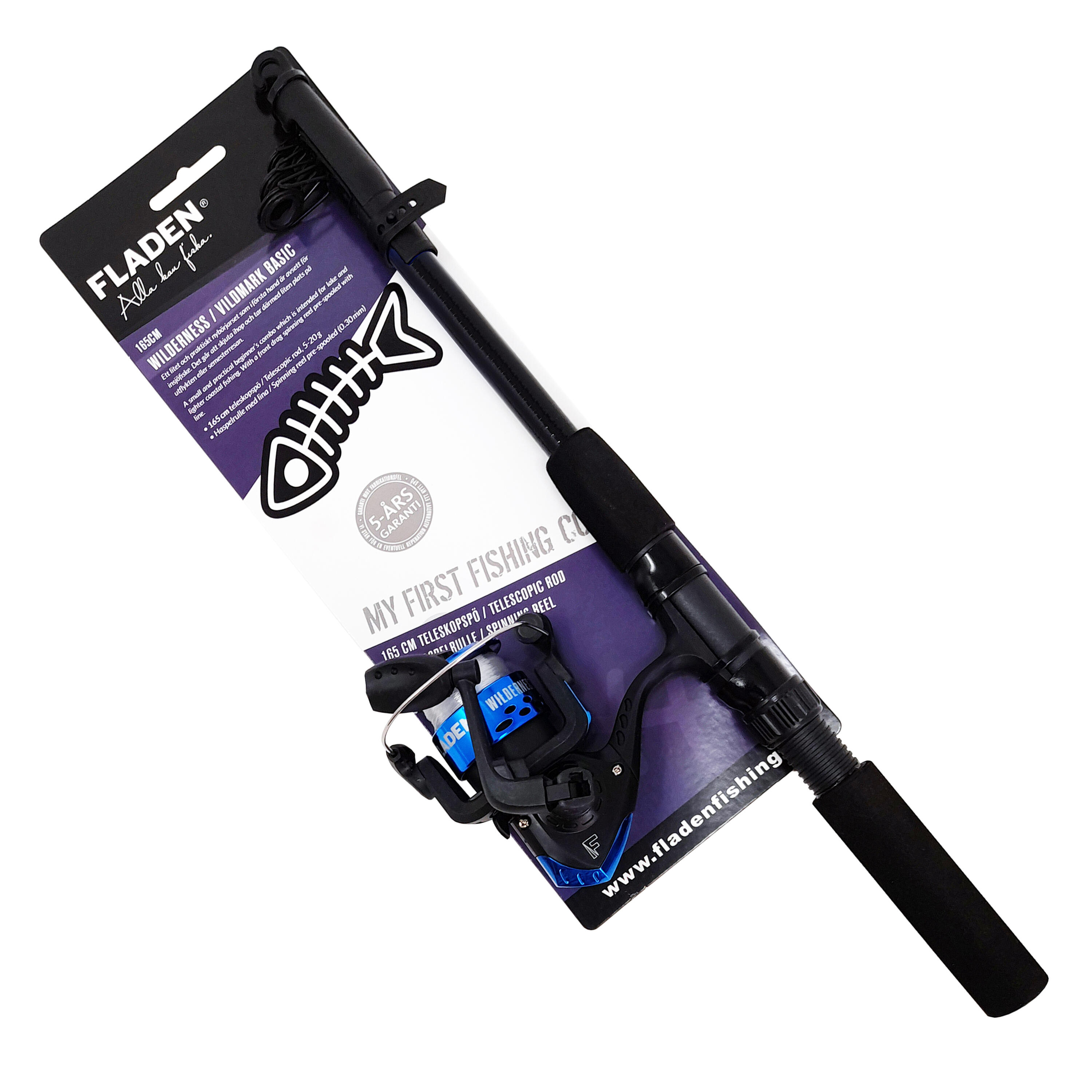 1.65m Wilderness Telescopic Rod & Reel Starter Set 5-20g 4/5