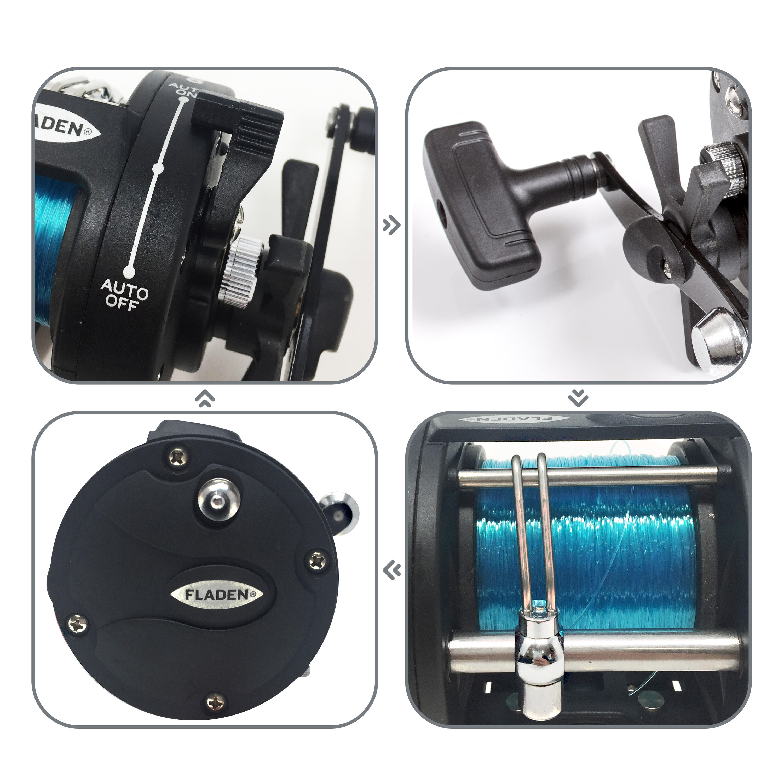 CHIEFTAIN 30L Multiplier Boat Reel  with line-on 2/3