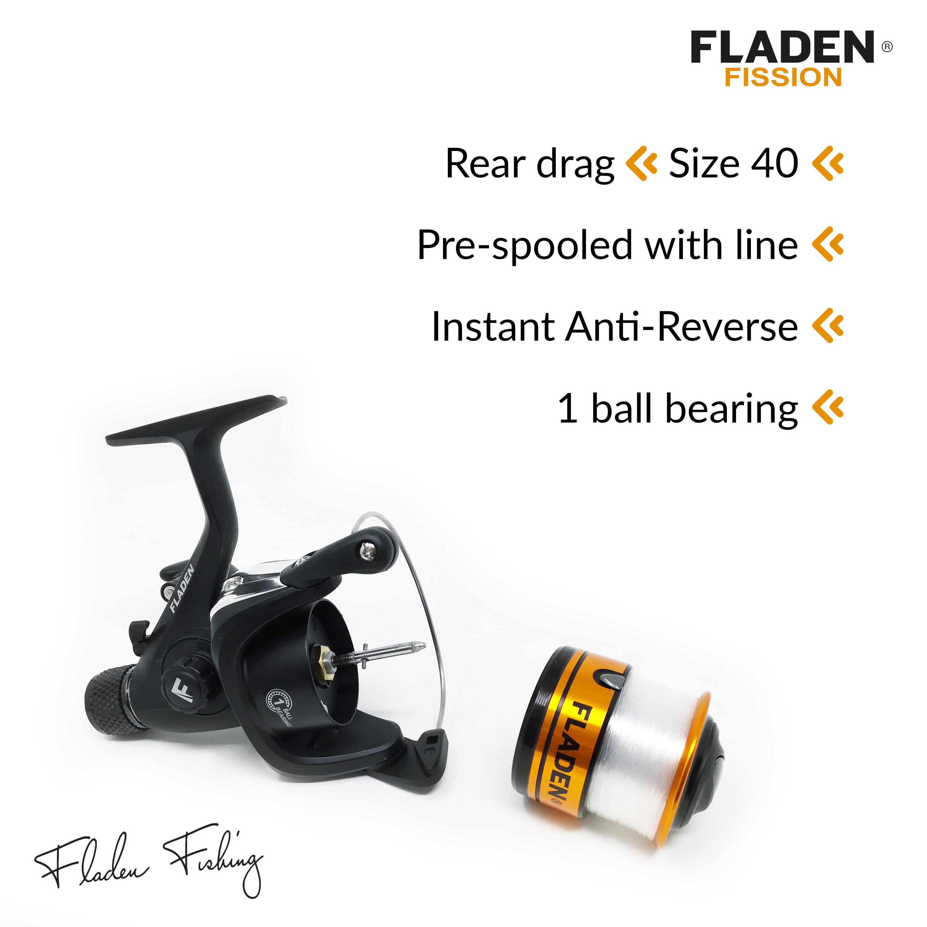 FISSION RD4000 Rear Drag Fixed Spool Reel with line-on 4/4