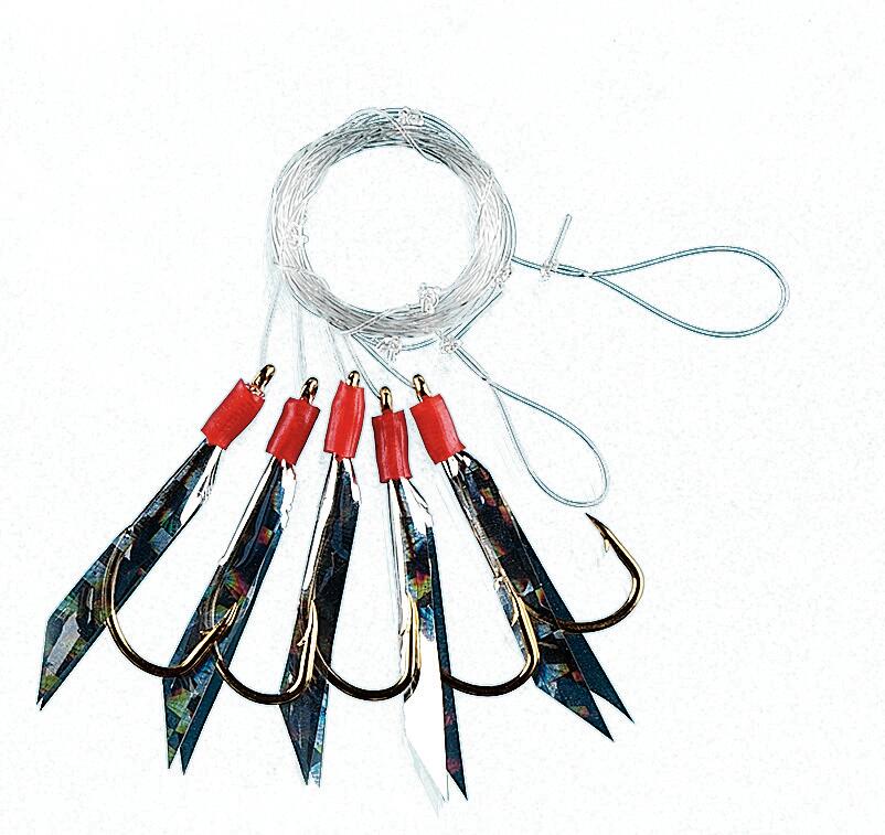 12 x  Assorted Rigs & Feathers For Mackerel 2/6