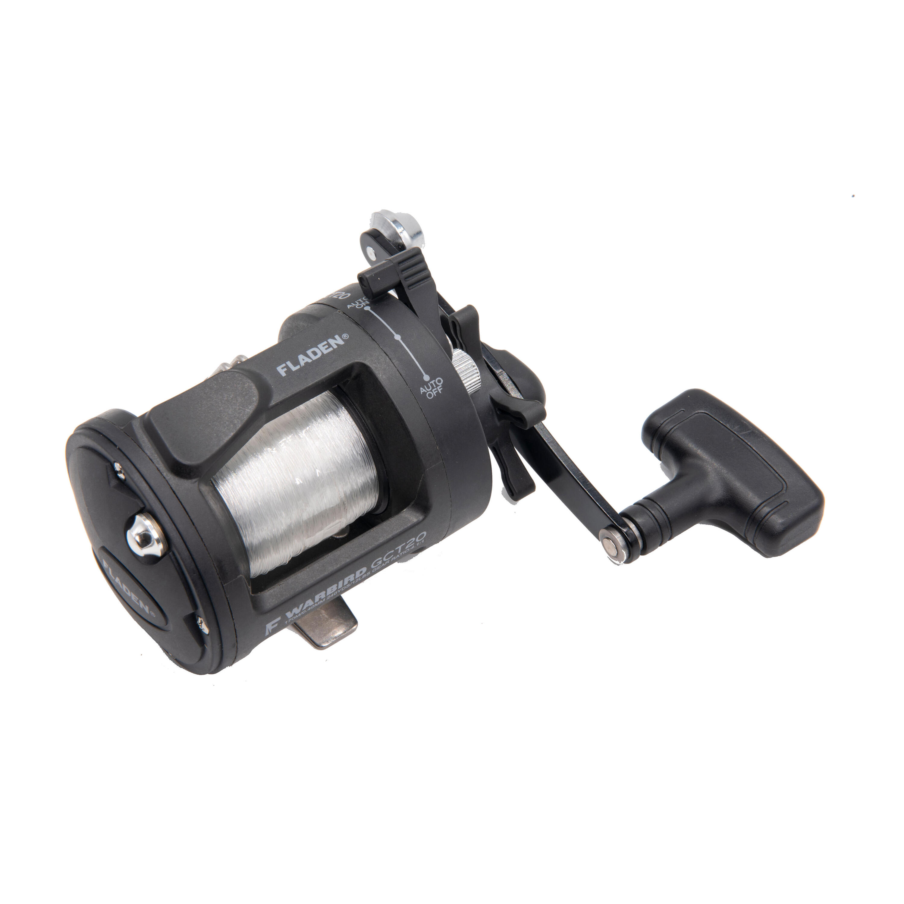 WARBIRD GCT20 Multiplier Boat Reel  with 20lb line-on 1/4