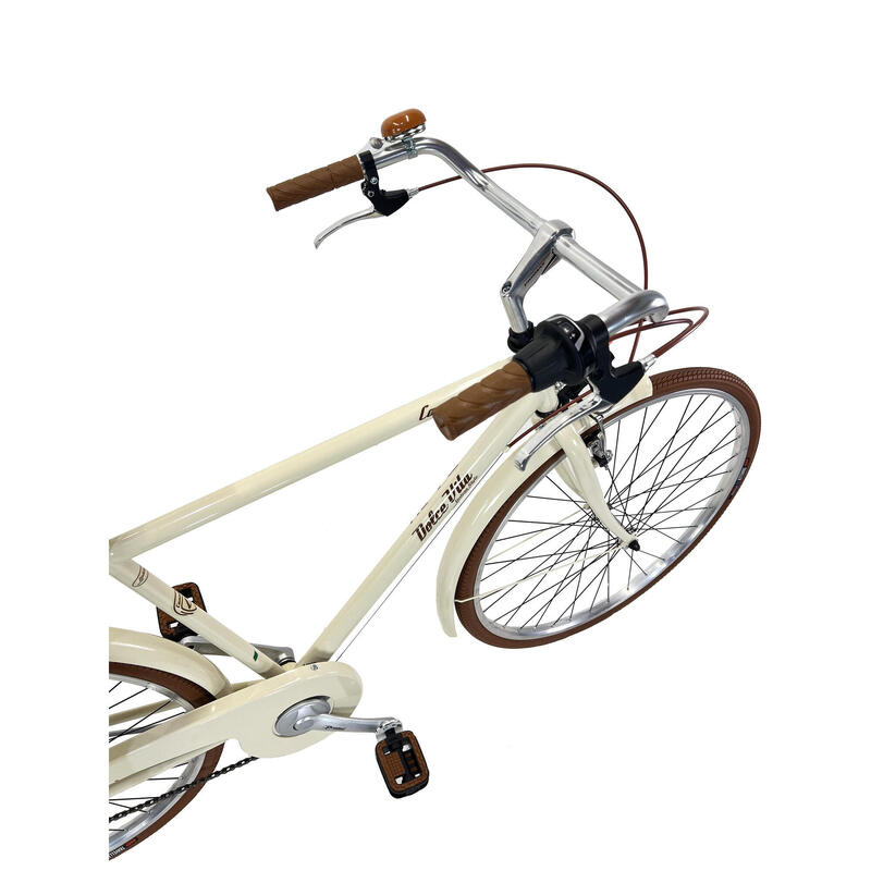 Bicicleta de paseo Dolce Vita by Canellini Cappuccino para hombre - Crema