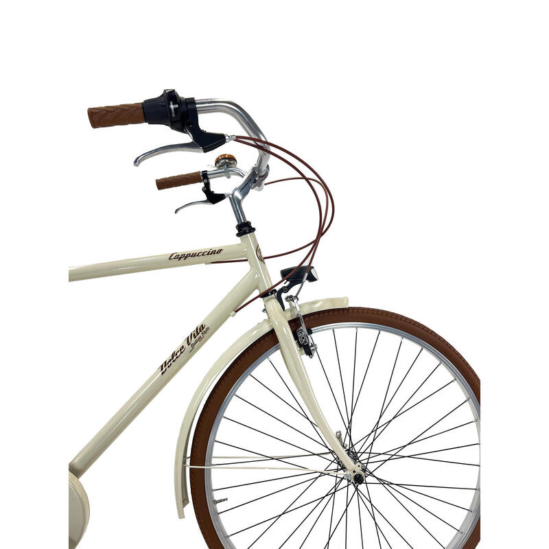 Vélo de ville Dolce Vita by Canellini Cappuccino pour homme - Beige