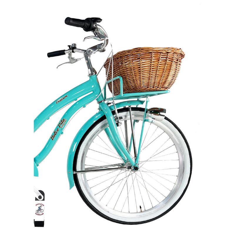 Bicicleta Cruiser Dolce Vita by Canellini para mujer con cesta - Tiffany