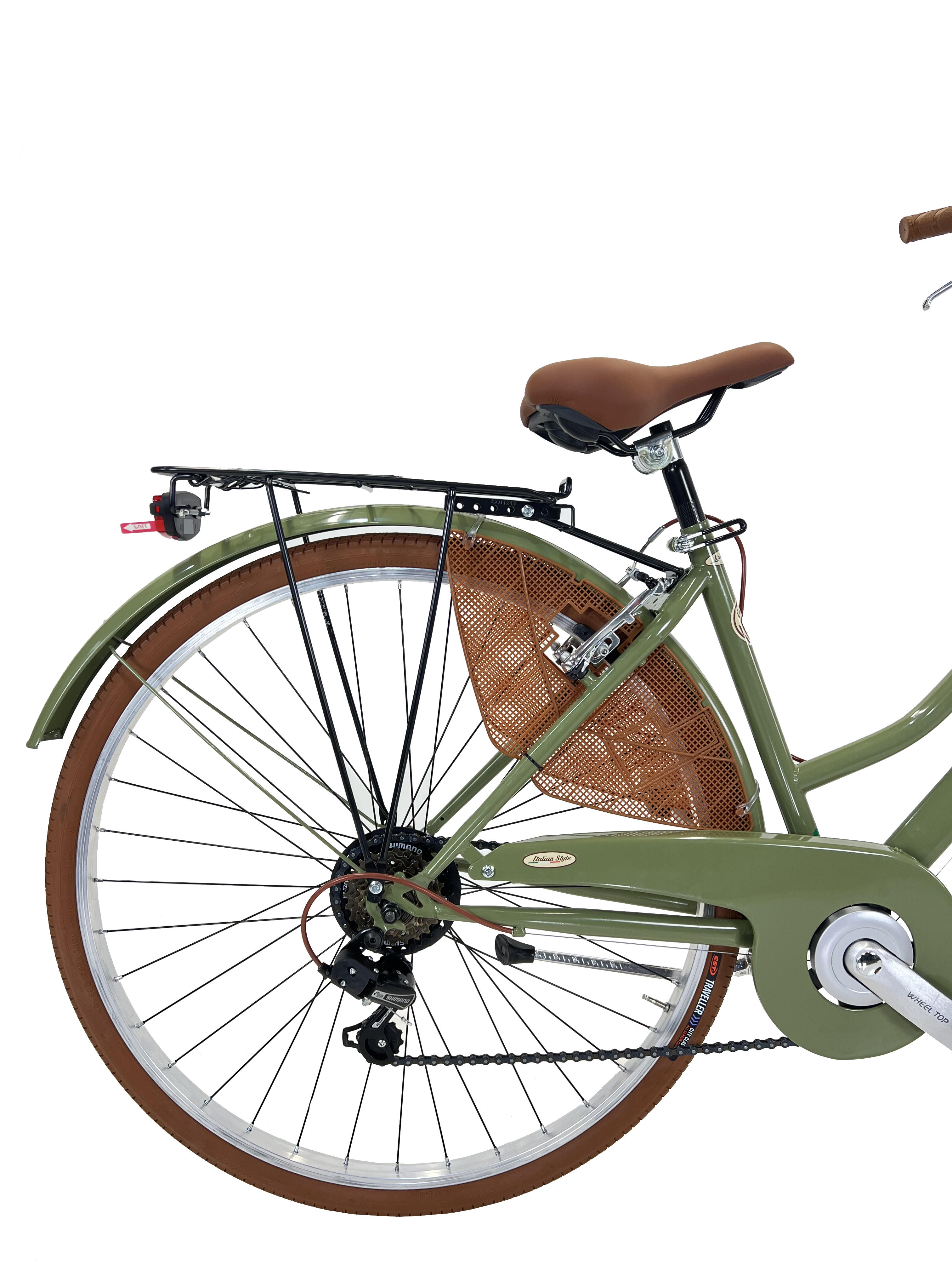 Licorne Bike Stella Premium - Vélo Ville Hollandais 24-28 Pouces - Shimano 21 Vitesses - Pour Hommes/Femmes - Éclairage Intégré