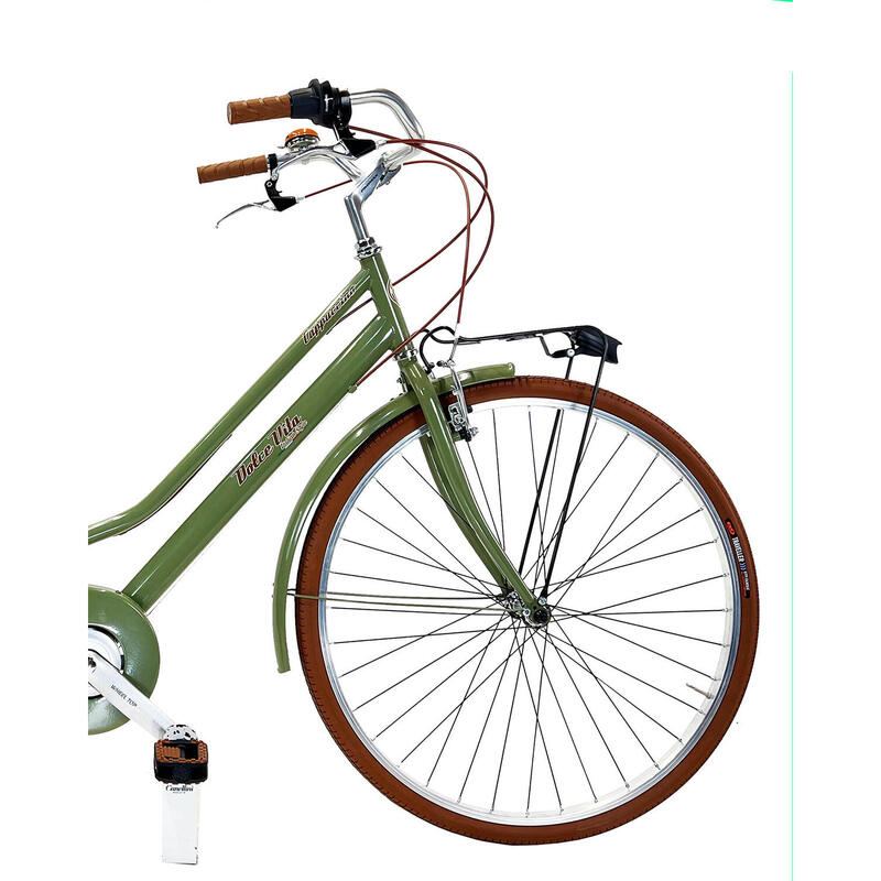 Vélo de ville Dolce Vita by Canellini Cappuccino pour femme - Vert Olive