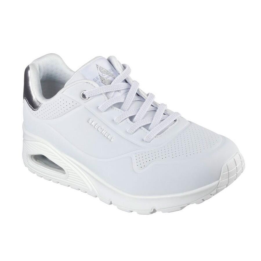 Zapatillas Skechers Mujer Uno - Shimmer Away Blanco 5/6