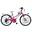 Vélo de fille VTT Canellini LINCY 24" - Fuchsia/Bleu clair