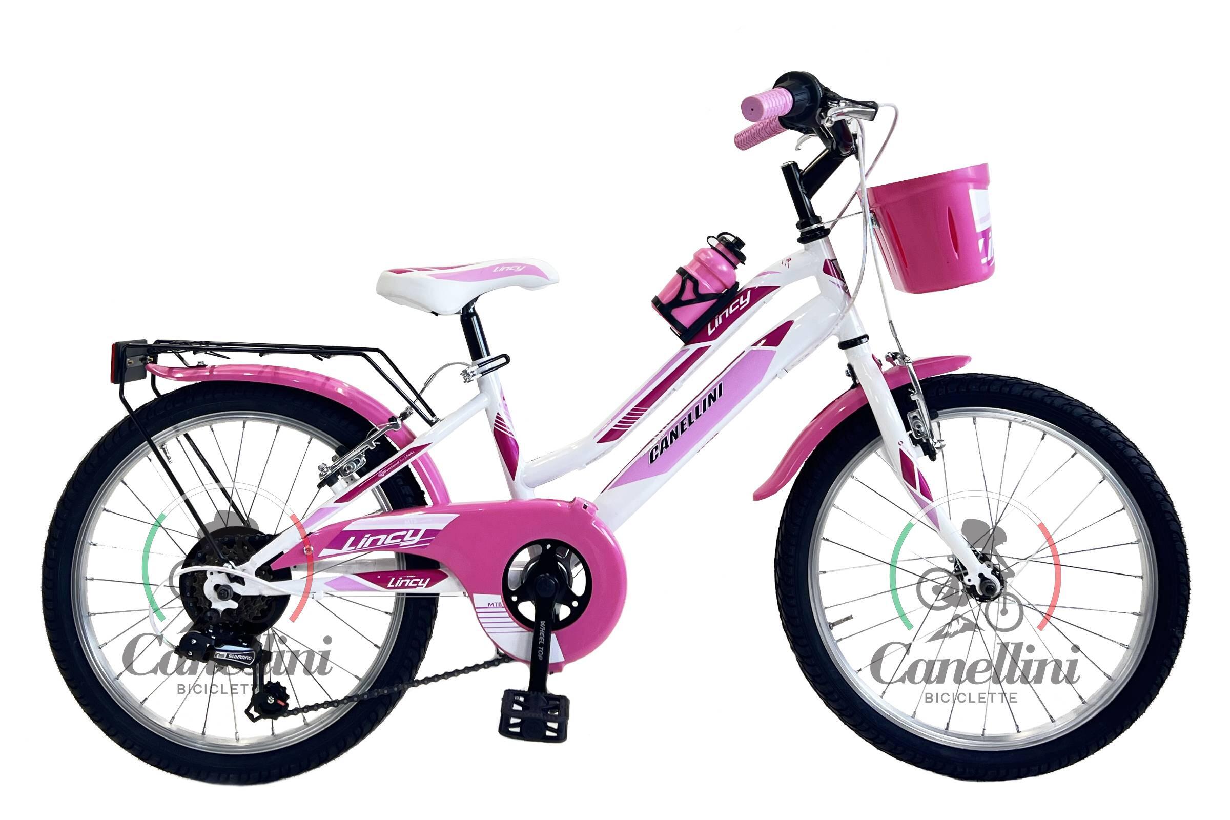 CANELLINI Kinderfahrrad MTB Canellini LINCY 20" - Weiß/Rosa