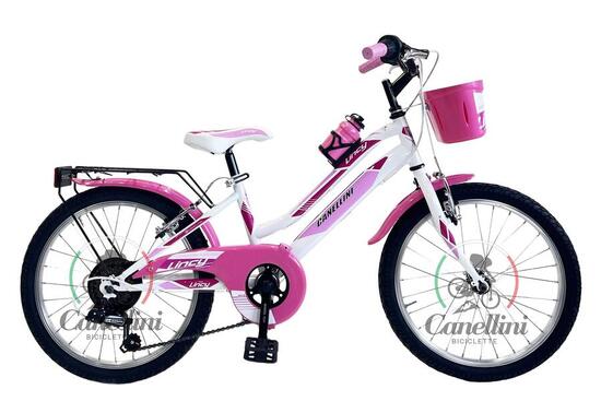 Kinderfahrrad MTB Canellini LINCY 20" - Hellblau/Fuchsia