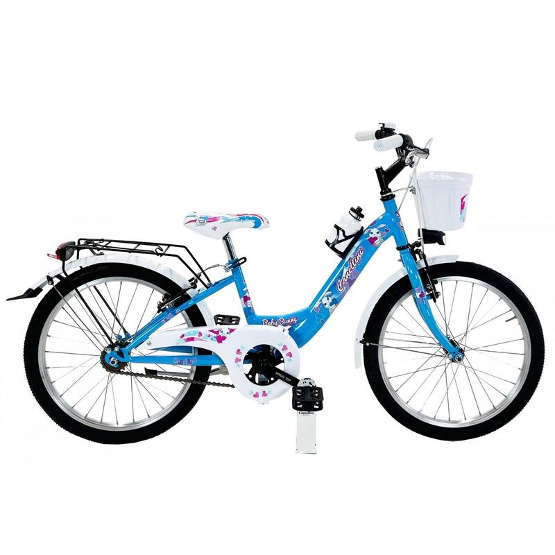 Vélo de fille Canellini VENERE 20" BABY BUNNY - Bleu clair