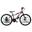 Bicicletă pentru băieți Canellini VORTEX 24" - Negru/Roșu