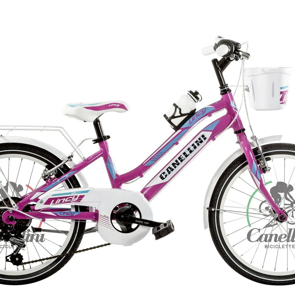 Girl's bike MTB Canellini LINCY 20" - Fuchsia/Light blue
