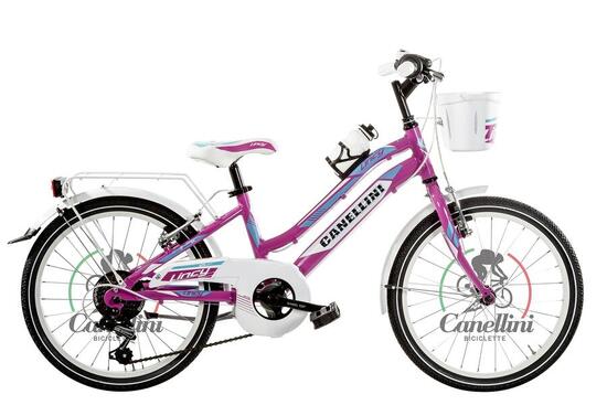 Kinderfahrrad MTB Canellini LINCY 20" - Hellblau/Fuchsia